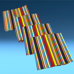 NEW Lot 4 x Fiesta Classic Striped 16" x 16" Napkins Boxed Homer Laughlin China